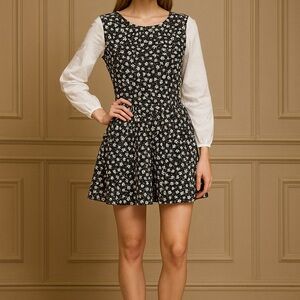 Lovely Stretchy Floral Dress with Princess Sleeves💕